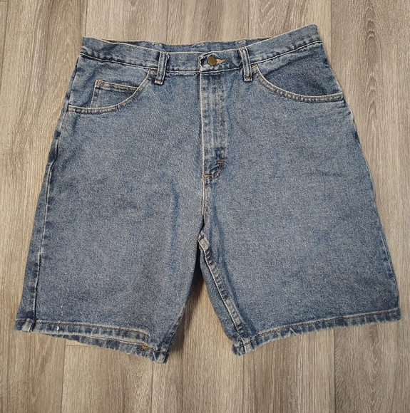 Vintage Wrangler Blue Denim Jean Shorts - Picture 1 of 7